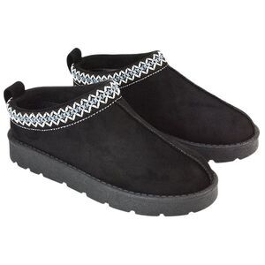 XY London Womens/Ladies Vicky Aztec Flat Boots / Jet Black